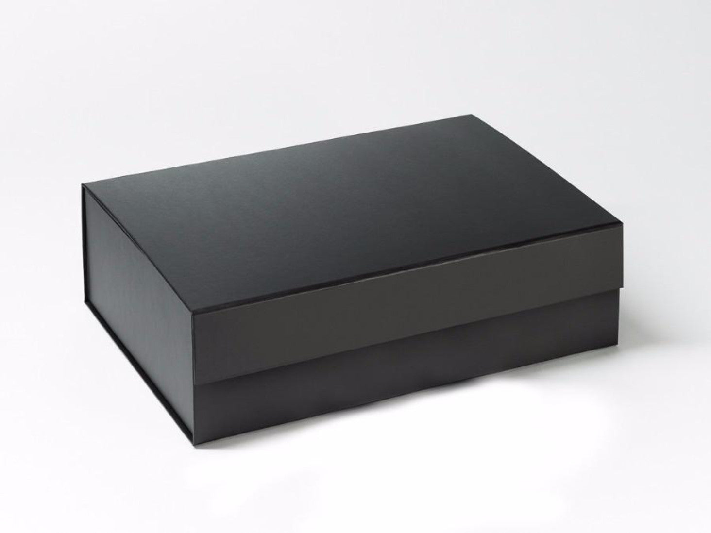 A4 Deep Black Folding Gift Box no ribbon from Foldabox