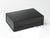 Black A4 Deep luxury folding magnetic gift box from Foldabox USA