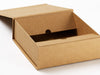 Natural Kraft XL Deep Folding Gift Box Sample Inside Assembly Flap Construction