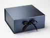 Pewter XL Deep Gift Box with Changeable Ribbon
