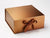 Copper XL Deep Folding Gift Box with Changeable Ribbon