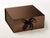 Bronze XL Deep Gift  Box Sample with Changeable Ribbon