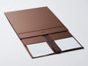Bronze XL Deep Gift Box Sample Supplied Flat with Ribbon