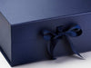 Navy Blue XL Deep Gift Box Sample Ribbon Detail