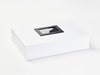 White A3 Shallow Gift Box Featuring Black Photo Frame