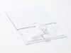 Sample White A5 Deep Folding Gift Box With Fixed Ribbon Supplied Flat
