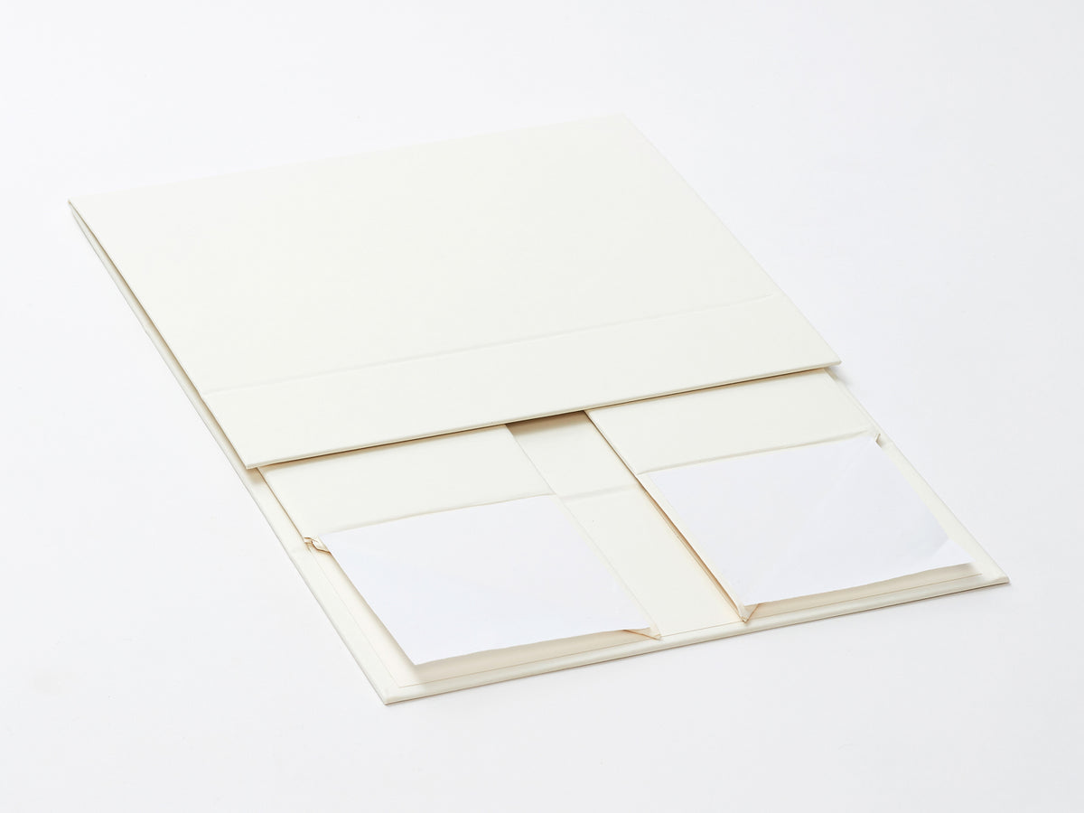 Sample Ivory A5 Deep Folding Gift Box Without Ribbon Supplied Flat