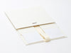 Sample Ivory A5 Deep Folding Gift Box with Changeable Ribbon Supplied Flat
