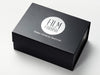 Black Gift Box with Custom printed silver foil logo