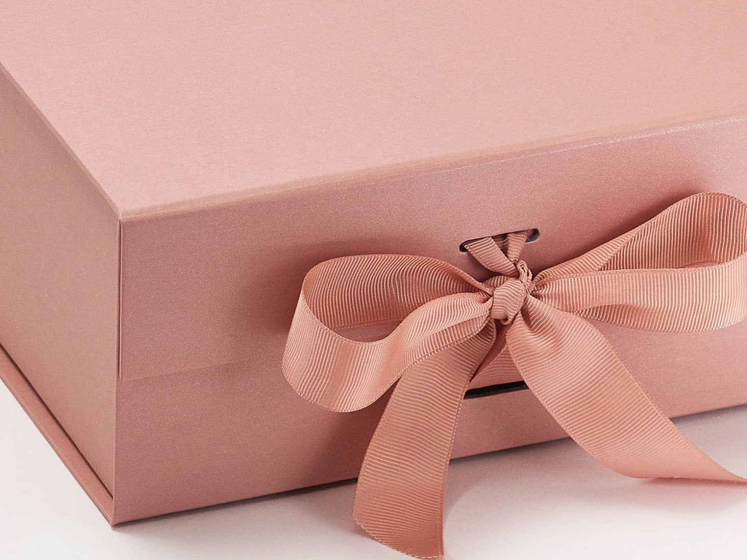 Sample Rose Gold A5 Deep Gift Box with changeable Ribbon