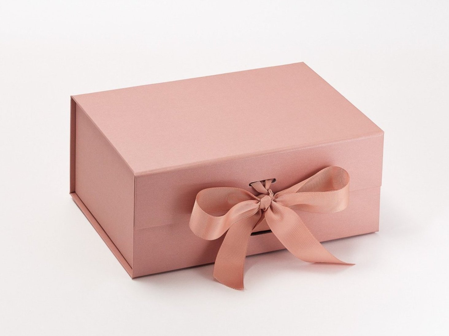 Rose Gold A5 Deep Luxury Gift Boxes with changeable ribbon