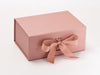Rose Gold A5 Deep Luxury Gift Box Sample with changeable ribbon