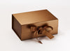 Copper A5 Deep Luxury Gift Boxes with changeable ribbon