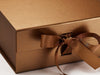 Copper A5 Deep Luxury Gift Box Sample Ribbon Detail