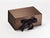 Bronze A5 Deep Luxury Folding Gift Box with changeable ribbon