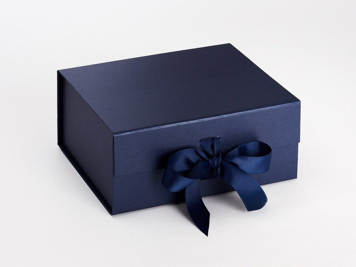 Navy Blue Boxes Are Supplied Complete with Peacoat Ribbon