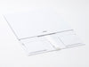 Sample White A4 Deep Folding Gift Box Changeable Ribbon Supplied Flat