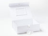 White Photo Frame on Inside Lid of White A4 Deep Gift Box