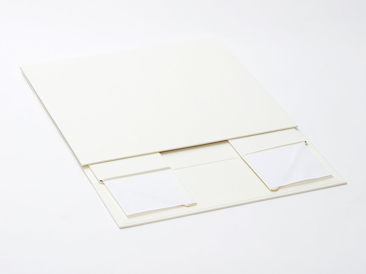 Ivory A4 Deep Gift Box No Ribbon Supplied Flat