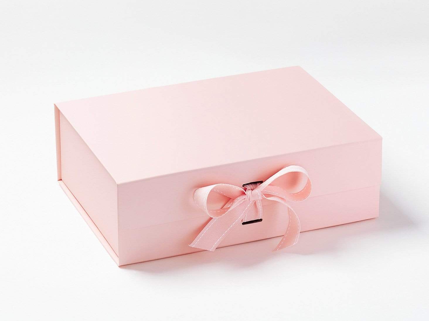 Pale Pink A4 Deep Gift Box Sample Supplied with Ribbon