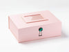 Pale Pink Photo Frame on Pale Pink A4 Deep  Gift Box with Emerald Closure