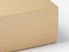 Natural brown kraft folding gift box detail