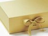 Gold  A4 Deep Gift Box Sample Ribbon Detail
