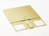 Gold A4 Deep Gift Box Supplied Flat with Ribbon