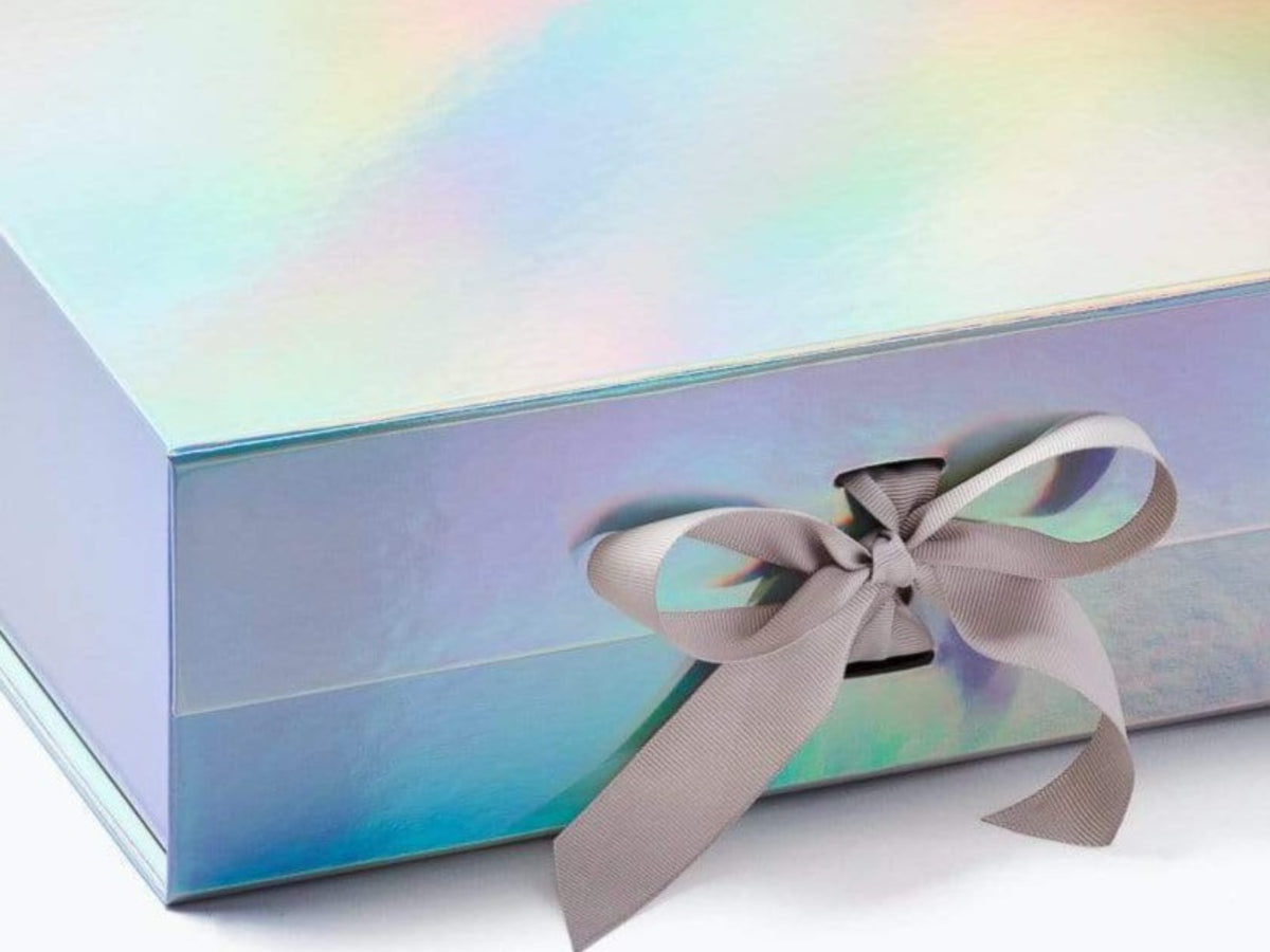 Rainbow A4 Deep Box Sample Ribbon Detail