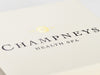 Ivory Gift Box with Custom 2 Colour Foil Printed Logo