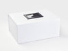 White Aa3 Deep Gift Box No Ribbon Featuring Black Photo Frame