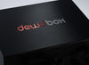 Black Gift Box with Custom Printed Two Color Foil Logo  from Foldabox