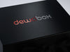 Black Folding Gift Box with Two Color Custom Printed Foil Logo to the Lid