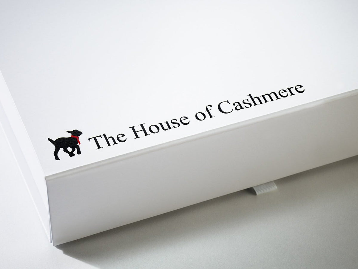 Custom Printed 2 Colour Digital Printed Logo to Lid of White Gift Box