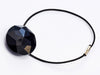 Black Diamond Gemstone Gift Box Closure Sample with Black Elastic Loop