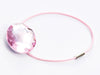 Rose Quartz Gemstone Gift Box Closure Supplied with Pink Elastic Cord Loop