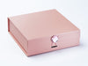 Rose Gold Gift Box Featuring Rose Quartz Gemstone Closure