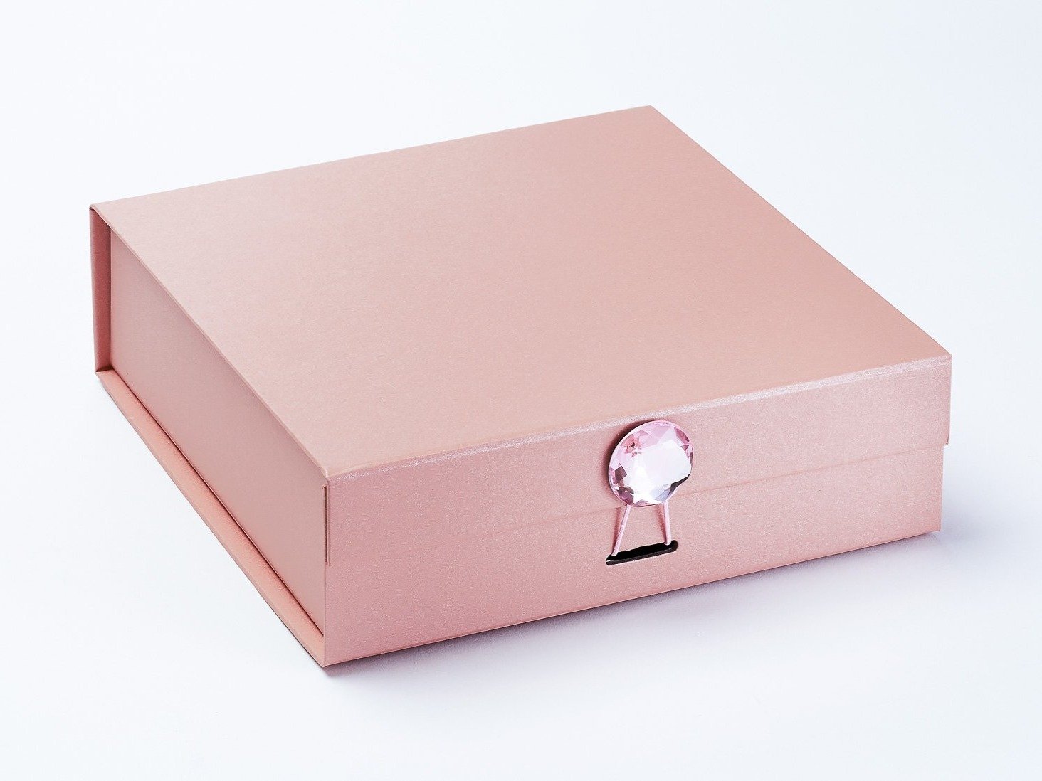 Rose Gold Medium Gift Boxes with Changeable Ribbon | Foldabox® USA
