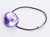Purple Sapphire Gemstone Gift Box Closure Supplied with Purple Elastic