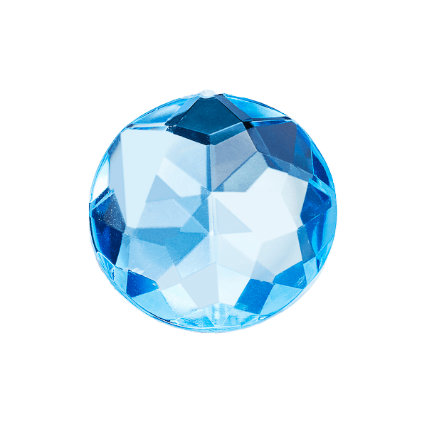 Aquamarine Gemstone Decorative Closure