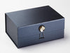 Smokey Quartz Gemstone Gift Box Closure Featured on Pewter A5 Deep Gift Box