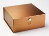 Citrine Gemstone Gift Box Closure Featured on Copper XL Deep Gift Box