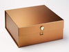 Coppper Gift Box Featuring Citrine Gemstone Closure