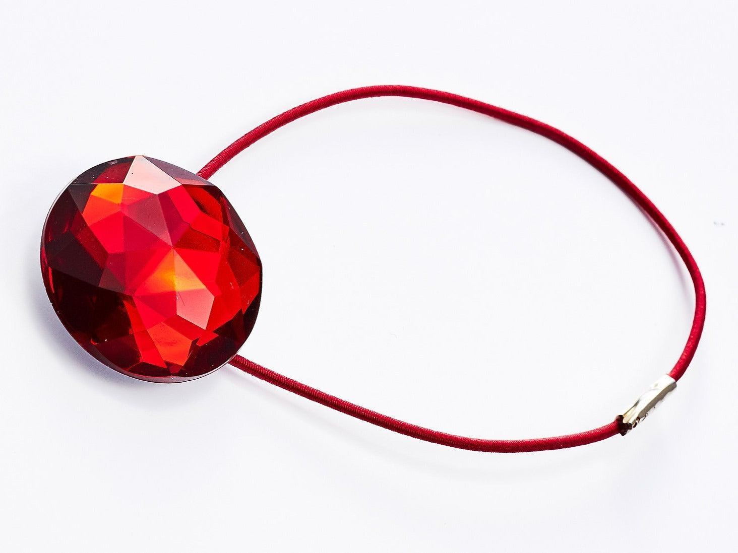 Sample Ruby Heart Gemstone Gift Box Closure
