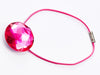 Pink Spinel Gemstone Gift Box Closure Sample with Pink Elastic