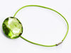Peridot Gemstone Gift Box Closure with Green elastic