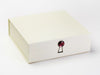 Ivory Medium Gift Box Featured with Garnet Gemstone Decorative Closure