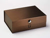 Bronze Gift Box Featured Pyrite Facet Decorative Closure