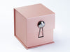 Pyrite Facet Decorative Closure Featured on Rose Gold Large Cube Gift Box