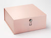 Pyrite Facet Dome Decorative Closure Featured on Rose Gold XL Deep Gift Box